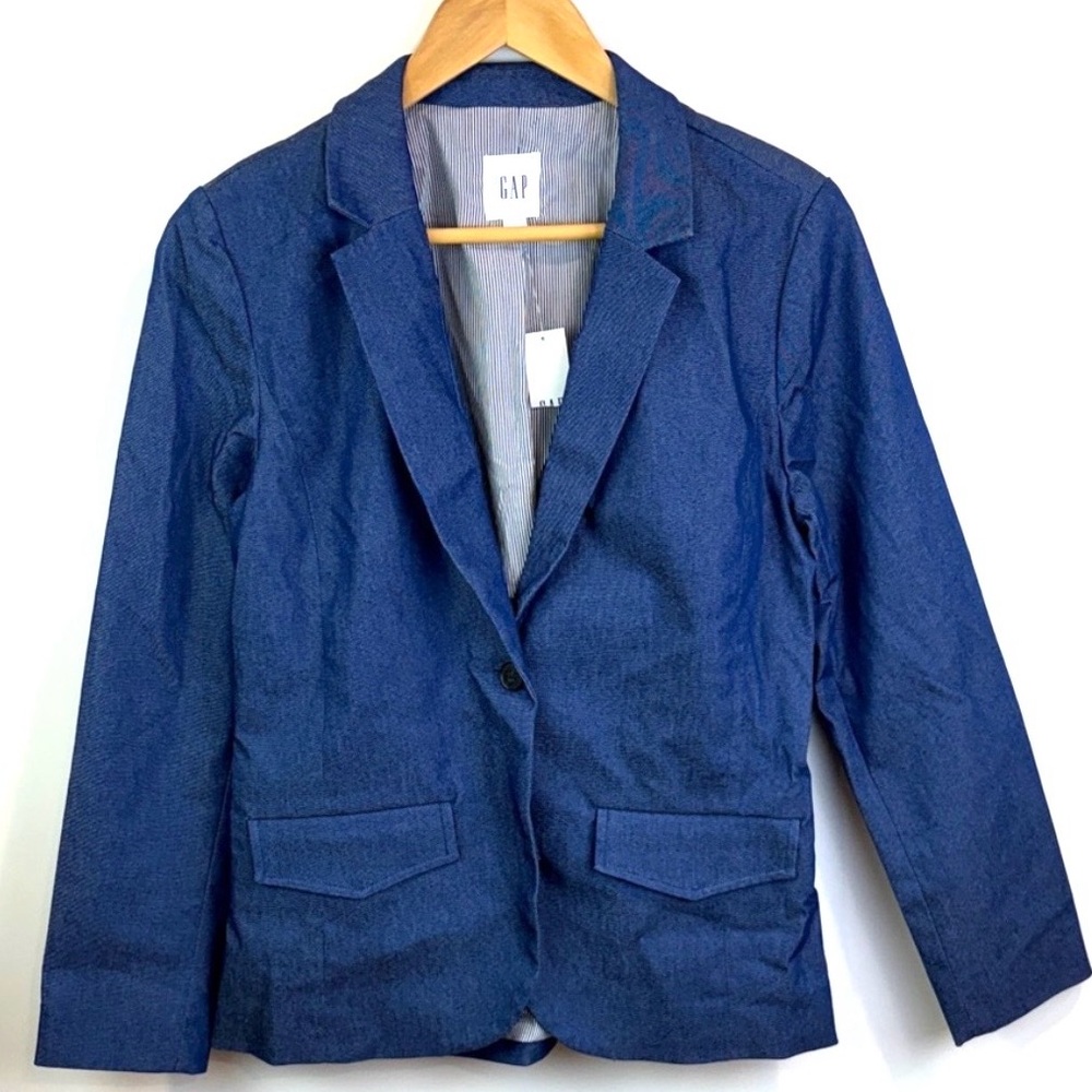 NWT GAP denim blazer size 8